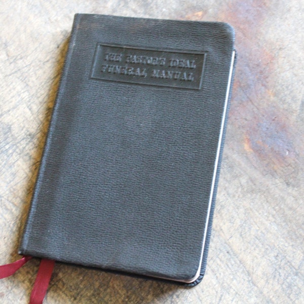 Vintage Book Funeral Manual