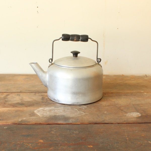 Vintage Rustic Kettle Camping Coffee Tea Aluminum Comet