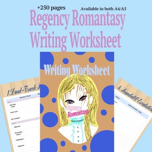 Regency Romantasy Writing Workbook | Gaslamp Fantasy Novel Planner | Duke Romantasy Outline | Printable PDF | Romance Fantasy Worksheet