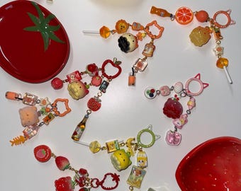 Fruits x Cats Keychains