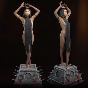Uxzel Voidborn Alien – Mörk sci-fi-varelse STL-modell (digital nedladdning)