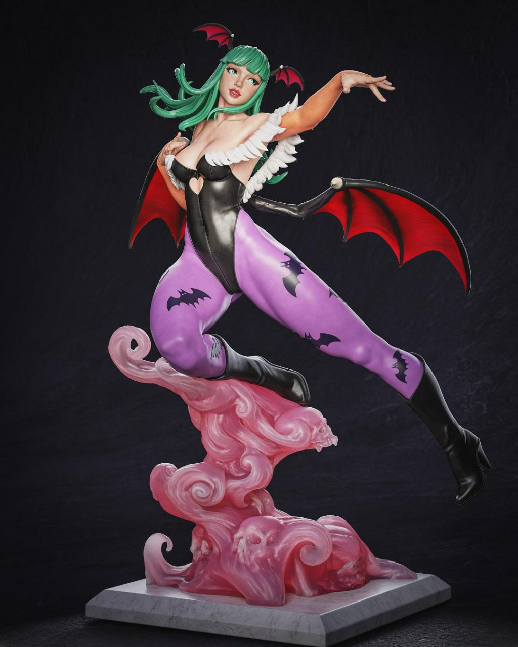 Morrigan Darkstalkers Figure - Etsy