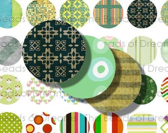 18mm circle round green - 4x6 - 18mm round pendant Images - Circles printable - download image - pdf png jpeg - INSTANT DOWNLOAD - cs0272