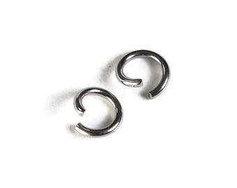 6mm stainless steel jumprings - 6mm open jumpring - 6mm round jumprings - 6mm split jump rings (2001)