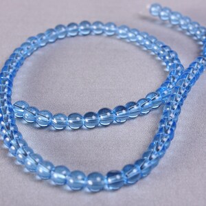 4mm blue beads 4mm glass Beads 4mm round glass bead strand beads 744 image 2