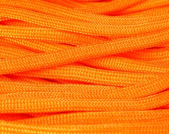 4mm Orange parachute cord - orange rope - Paracord - Para cord (1459)