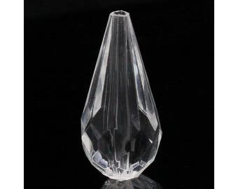 24mm clear faceted teardrop beads - Facted tear drop bead (1271)