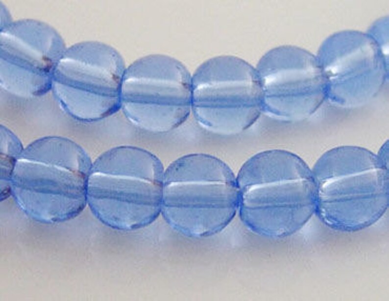 4mm blue beads 4mm glass Beads 4mm round glass bead strand beads 744 image 1