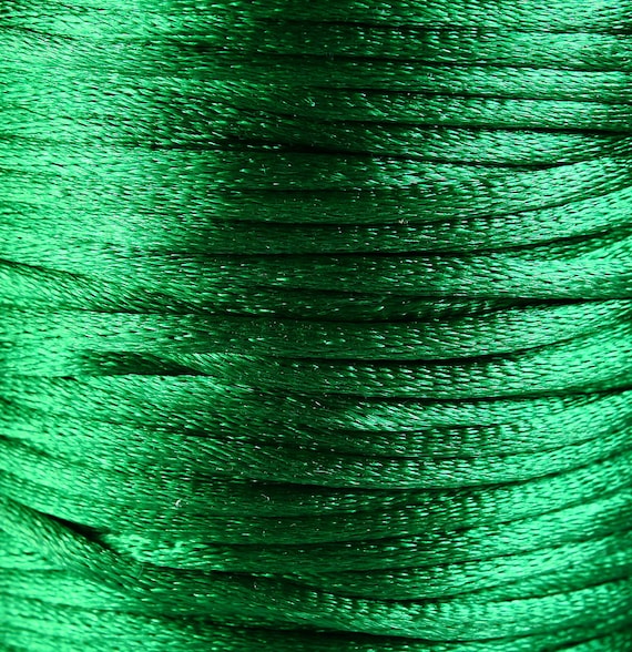 Macrame cord Thick Polyester thread 10 feet R023 Knotting cord 2mm black Polyester thread cord
