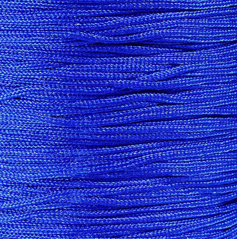 1mm Blue nylon cord twisted thread 924 image 1