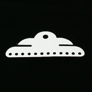Plastic display cards - Necklace cards - Post earring card - Stud Earrings - Bracelet cards - 12 holes - 98mm x 40mm (2493)