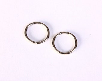 12mm silver tone jumpring - 12mm open jumpring - 12mm round jump ring - nickel free - lead free (1401)