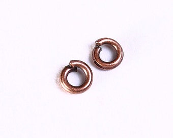 3mm antique copper jumpring - round jump rings - petite jumpring - Nickel free - Lead free (1049)