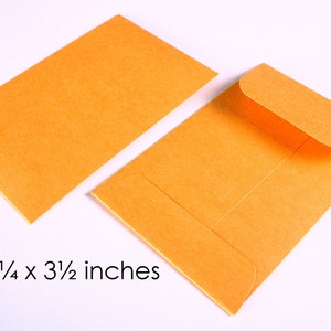 Kraft paper mini envelopes - 2 1/4 x 3 1/2 inches (1083)