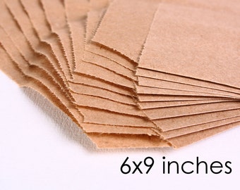 Kraft paper bags - retail bags - craft show bags - Brown bags - 6inches x 9inches (1161)