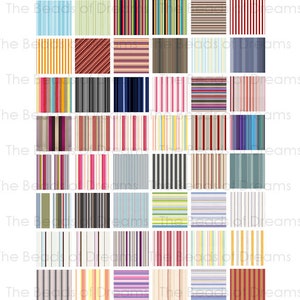 Printable digital collage sheet - Mixed color lined square 1x1 inch - pdf jpeg png Download for pendants magnets - INSTANT DOWNLOAD (cs0040)