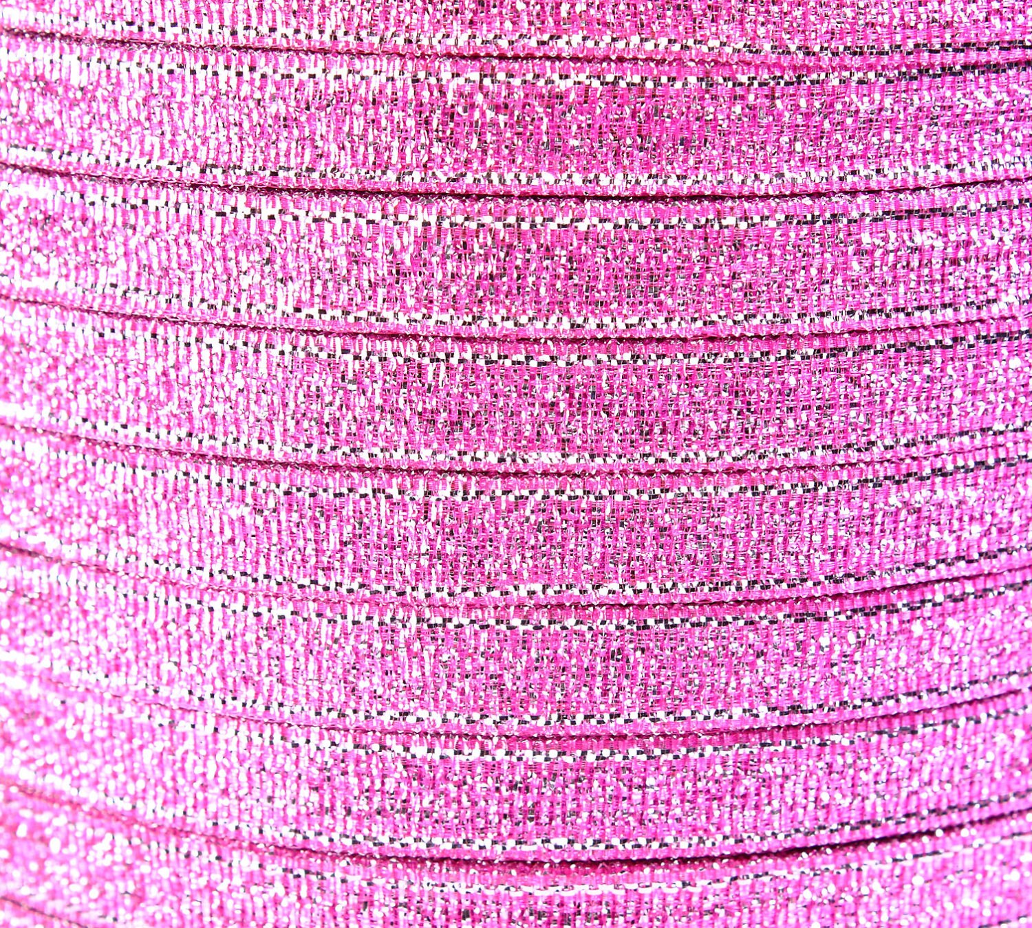Set of 5 Ribbons-pink Collection 25 Yards/each 1/4 Wide 6mm Silver