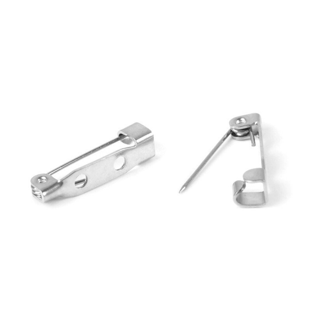 Stainless steel brooch clasp Stainless steel blank brooch Etsy.de