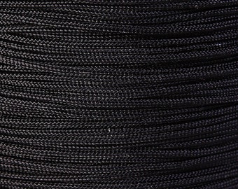 1mm Black nylon cord - nylon thread - chineese Knotting Cord - Macrame thread (1450)