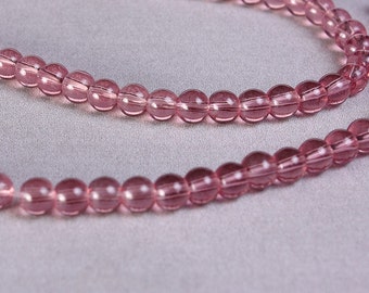 4mm purple beads - 4mm round beads - 4mm glass beads - Spacer beads - Strand beads (746)