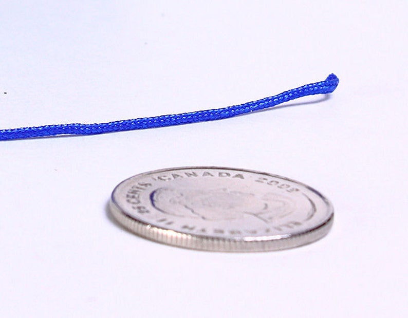 1mm Blue nylon cord twisted thread 924 image 2