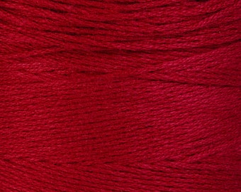 1mm Red cotton cord - 1mm raspberry cotton cord - Red twisted thread - Cotton macrame cord - Twine cotton Cord - Craft Cord (879)