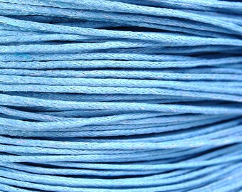 1mm Blue cotton wax cord (1086)