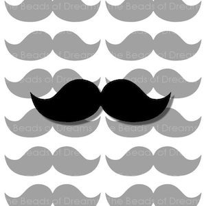 12 large black Mustaches - mustaches tag - Printable digital collage sheet - mustaches party - INSTANT DOWNLOAD (cs0081)