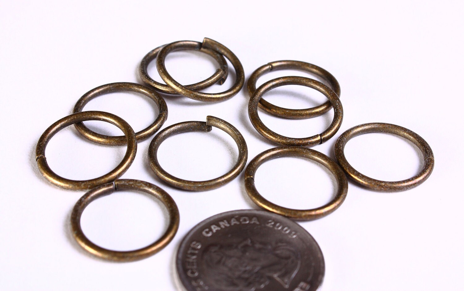 18mm Antique Brass Jumpring 18mm Round Jump Ring 18mm Etsy