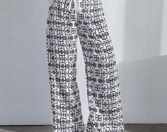 Jesus Name Pattern Print | Women's High-Stretch Casual Pants|290GSM