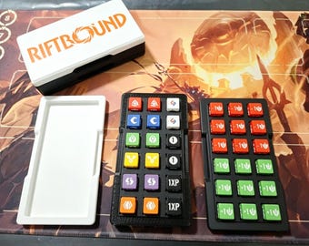 Riftbound Dice Set Zustandstracker mit Würfelbox - TKG Spielzubehör