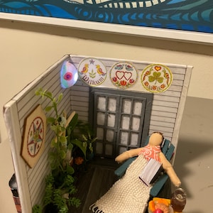 Back porch diorama