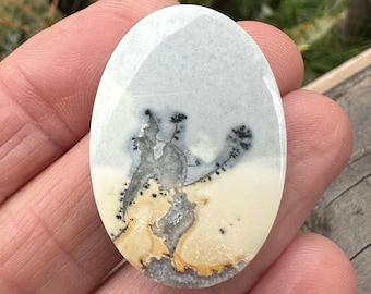 Gorgeous Large Maligano Jasper cabochon. Oval Maligano. Natural jasper. Scenic Jasper cabs. Picture stone. Natural stones. Statement OOAK