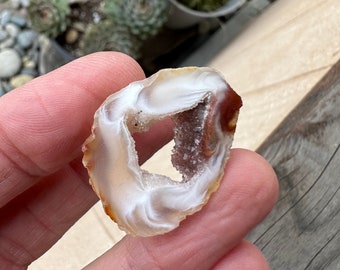 Drusy Oco Geode Slice: Brazillian Crystal (31mm x 24mm)