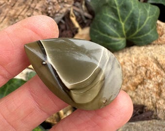 Polychrome Jasper cabochon. Large Scenic jasper. Polychrome cabochons. Landscape stones. Picture stone. Monochromatic Brown Jasper.