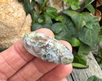 AAA Plume Scenic Moss Agate Cabochon. Transparent Stones. Tube agates. Natural stones