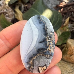 Gorgeous Large Maligano Jasper cabochon. Oval Maligano. Natural jasper. Scenic Jasper cabs. Picture stone. Natural stones. Statement OOAK bild 3