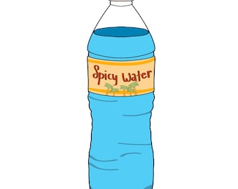 Spicy Water Sticker Sheet | Funny Rave Water Bottle Sticker | Festival StickerArt