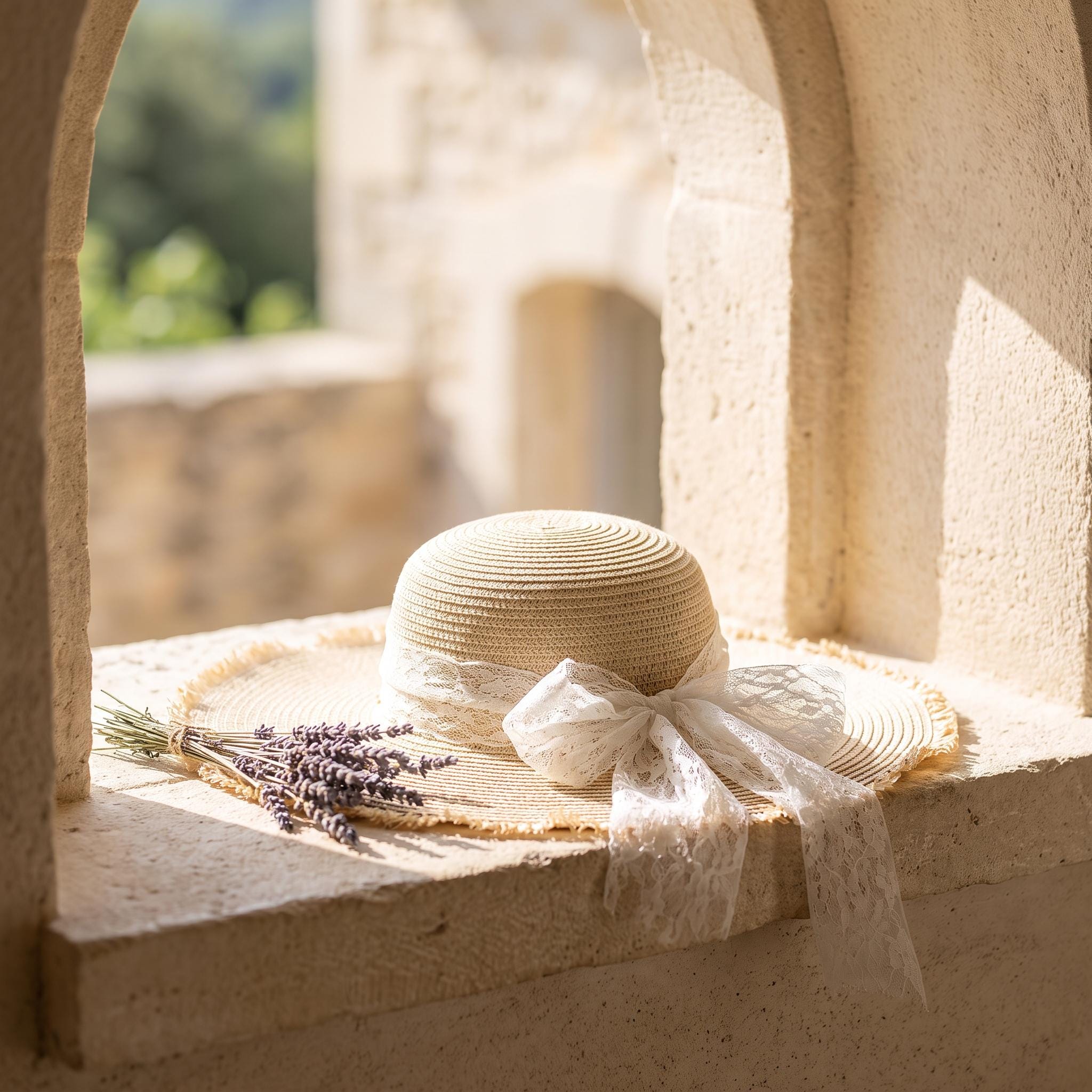 Straw Hat With Frayed Edges - Etsy