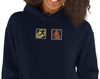 League of Legends Embroidered Flash Ignite Hoodie | Lol Carry Pull Over