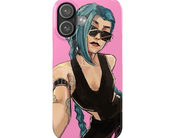 Arcane Jinx Lol Phone Case | League of Legends | Iphone 17 16 15 14 13 12 11 Pro Max | Samsung s25 24 23 22 21