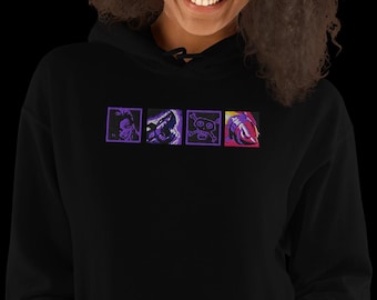 Arcane Jinx Embroidered Hoodie | League of Legends Anime Style Sweatshirt