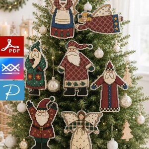 Vintage Dimensions Cross Stitch Homespun Holiday Pattern Dimensions Cross Stitch Pattern Christmas ornament Cross Stitch Pattern