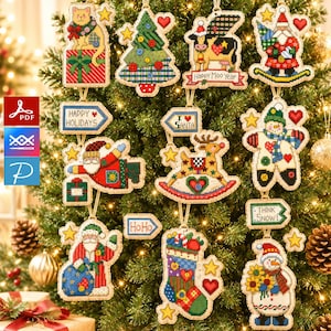Dimensions Cross Stitch Holiday Whimseis Pattern Christmas ornaments Cross Stitch Christmas Pattern Gold Collection Cross Stitch Pattern