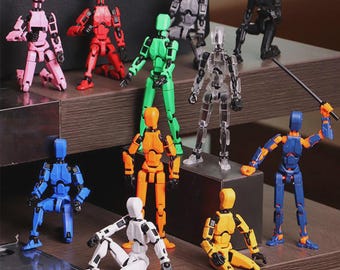 Figura de acción Dummy 13 impresa en 3D. REQUIERE MONTAJE.