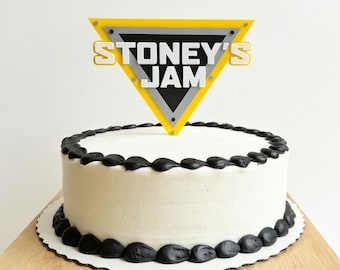 Personalized Reusable Monster Truck Jam Cake Topper | Monster Jam Cake Topper | Monster Truck Birthday Party
