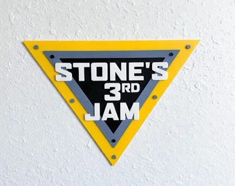 Personalized Monster Truck Logo Birthday Name Sign | Custom Monster Truck Name Wall Decor | Monster Truck Birthday Decor