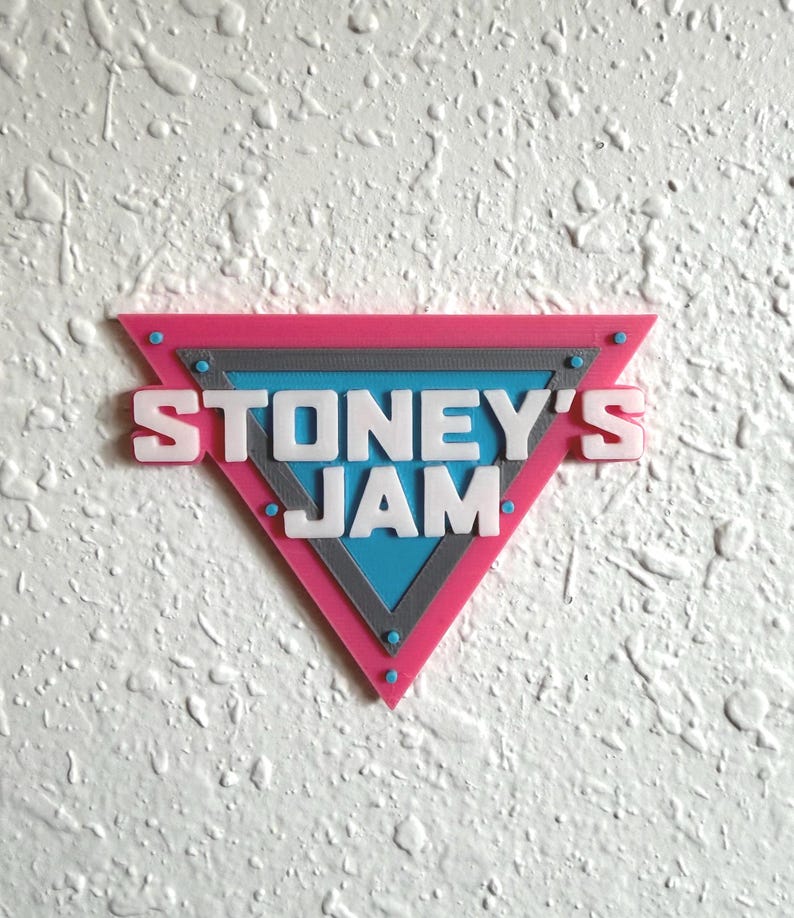 Personalized Monster Jam Birthday Name Sign | Custom Monster Truck Name Wall Decor | Monster Truck Birthday Decor Pink + Blue