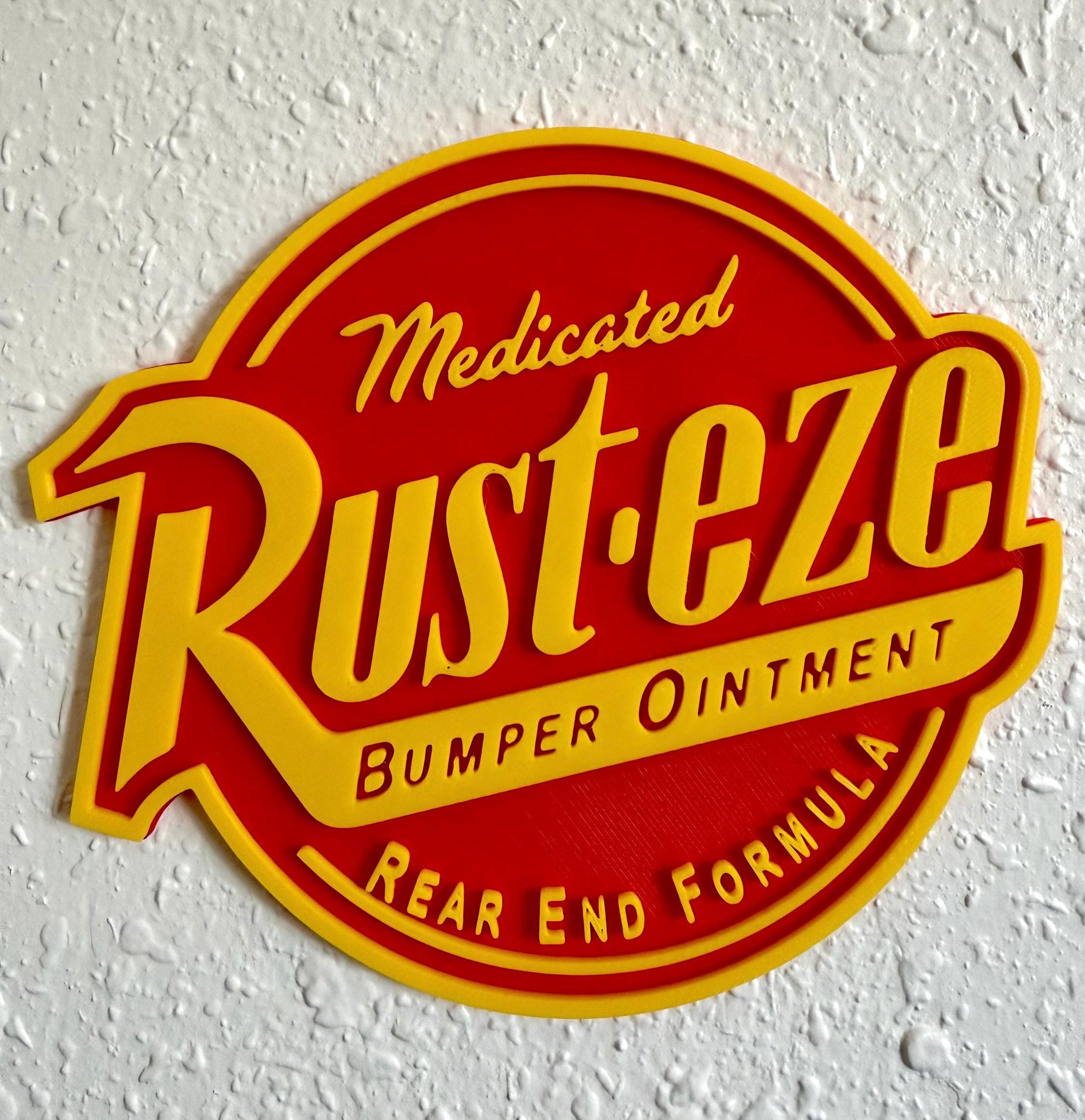 Cars Rust-eze Wall Sign | Rust-eze Cars Sign Wall Decor | Cars Inspired ...
