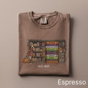 T-shirt Comfort Colors Halloween VHS, T-shirt « Well Shit », T-shirt vintage rétro inspiré des films d'horreur, Tenue amusante pour la saison d'Halloween